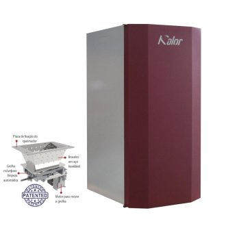 Caldeira a Pellet 34kW Kalor Idro Compacta c/ Limpeza de Queimador Automático