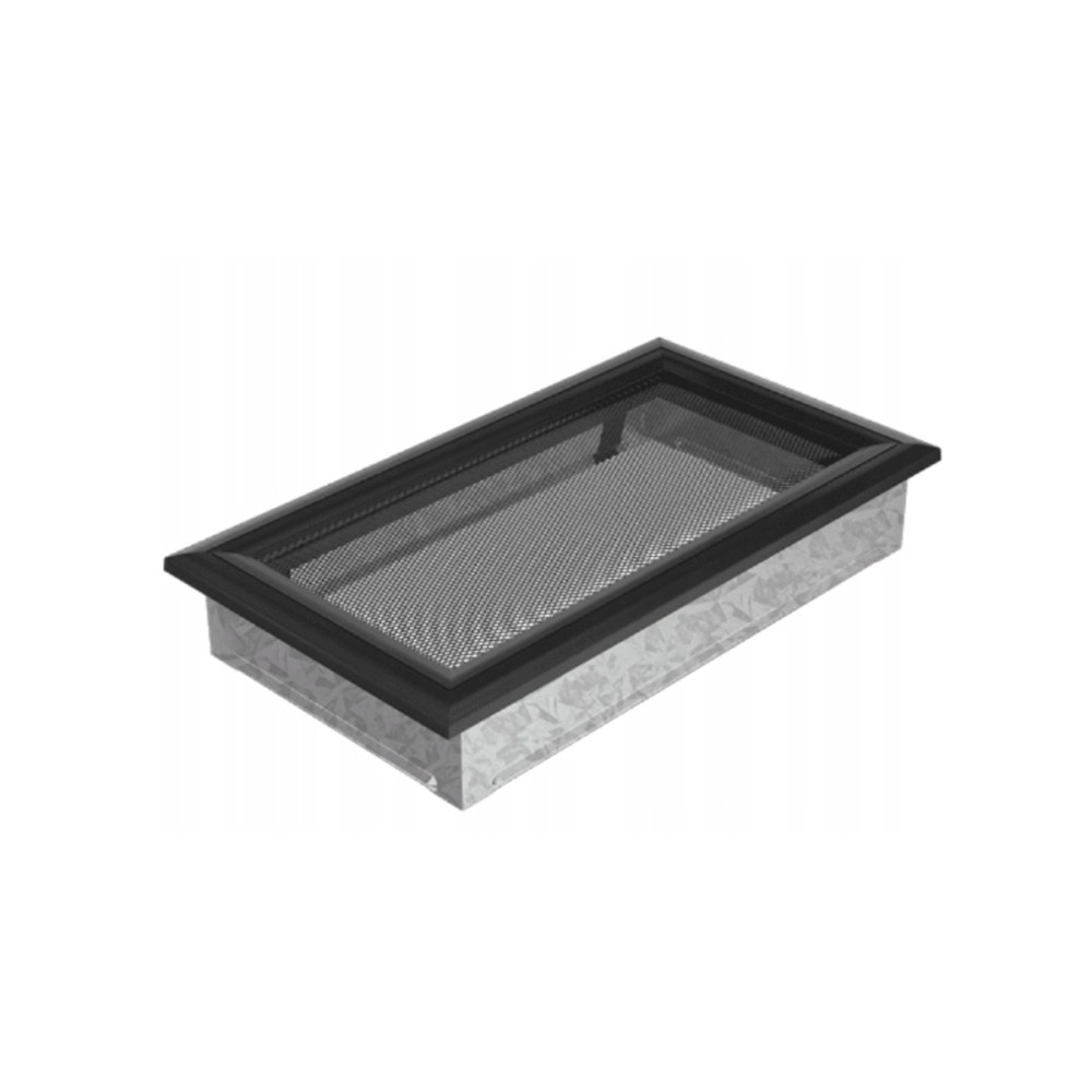 Grelha de Ventilação Preto Oscar 17x30cm 30OC