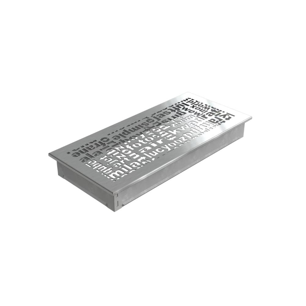 Grelha de Ventilação ABC Inox Polido 17x37cm 37ABC/SZ