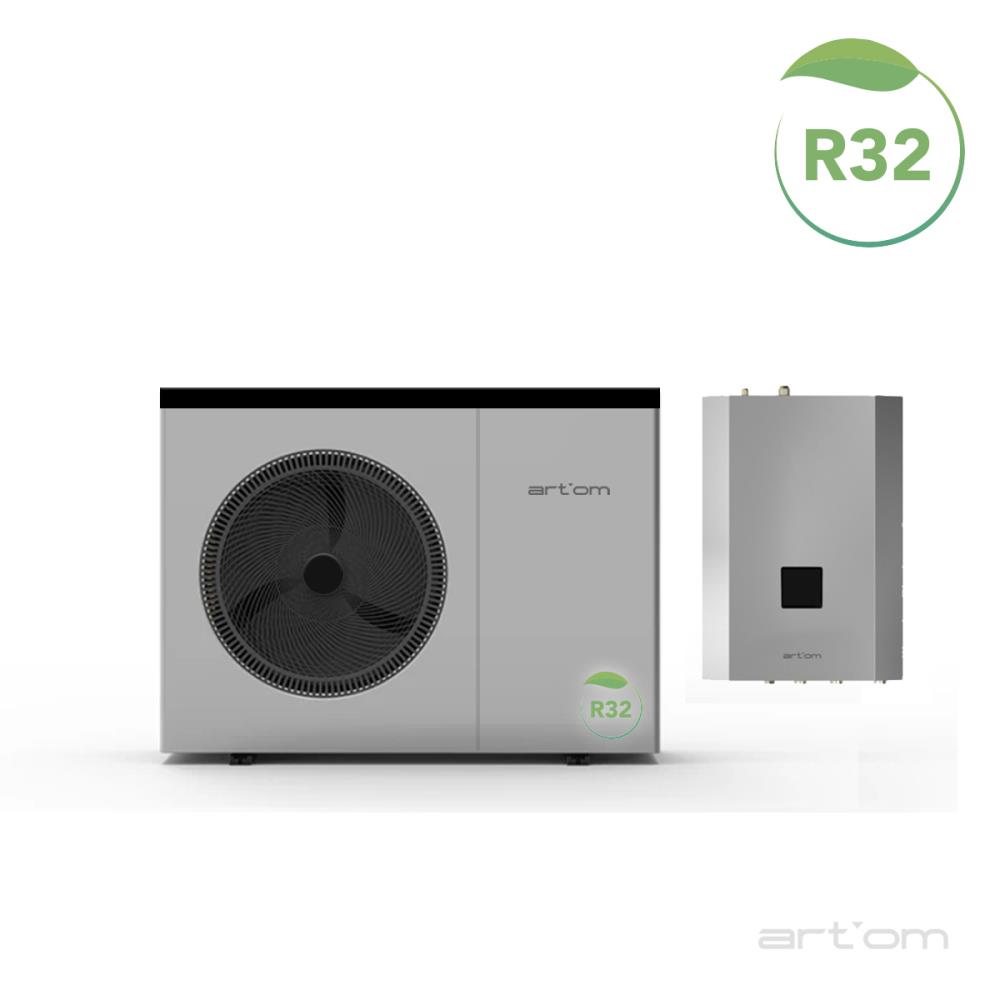 Bomba de Calor Climatização Artom 8kW Inverter Split EVI DC R32 Monofásica